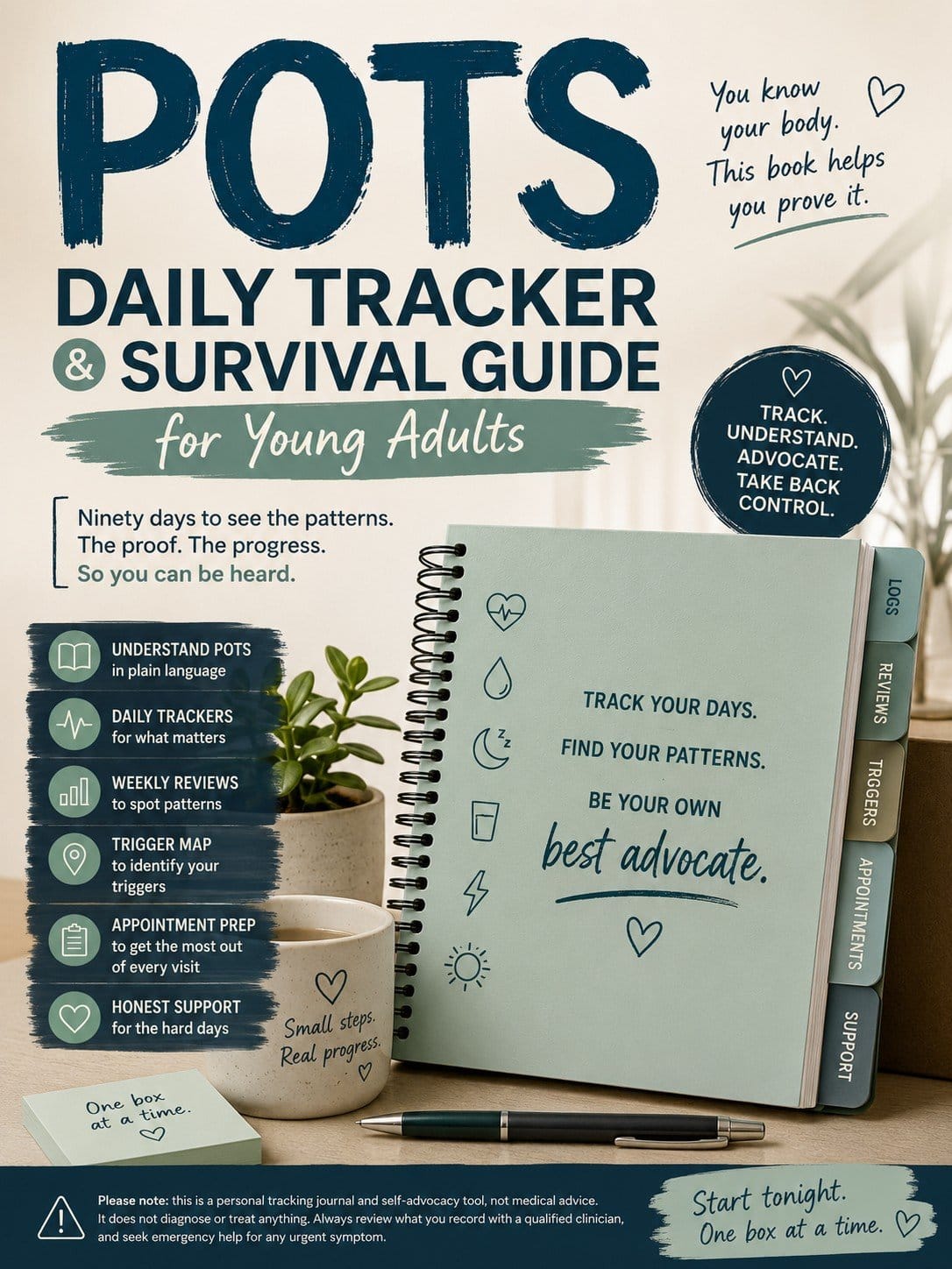POTS Daily Tracker & Survival Guide for Young Adults