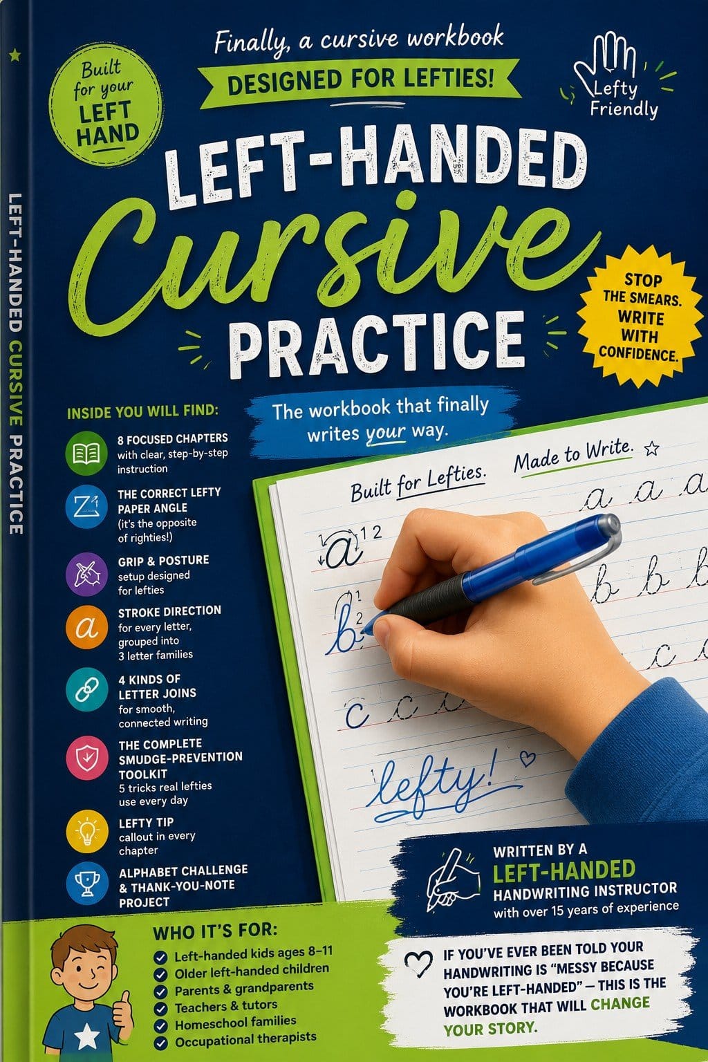 Left-Handed Cursive Practice