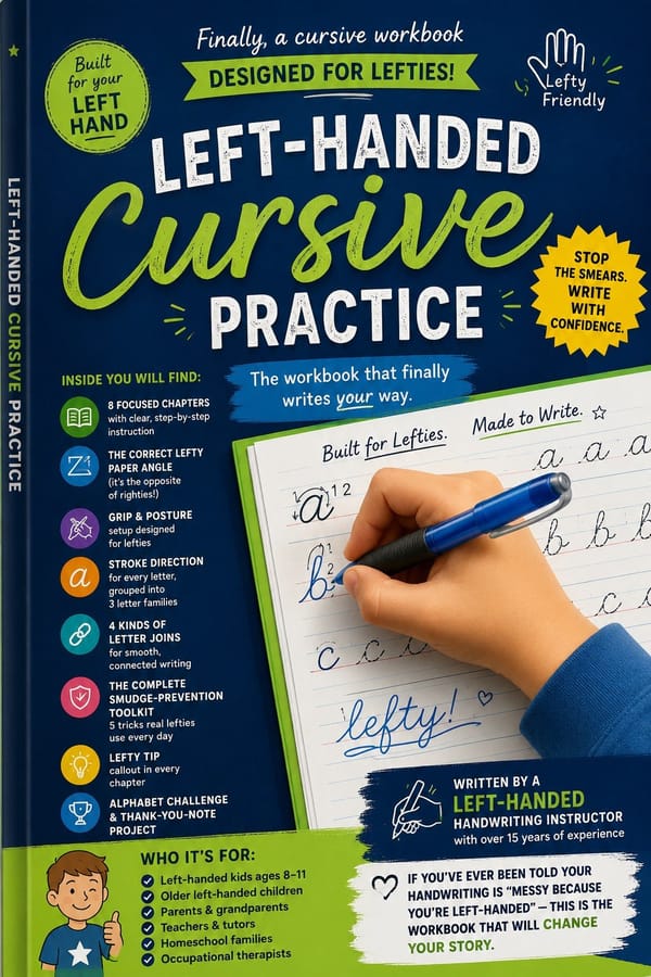 Left-Handed Cursive Practice