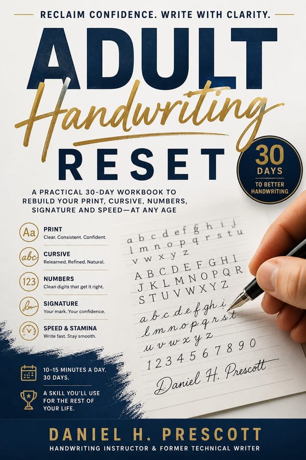 Adult Handwriting Reset