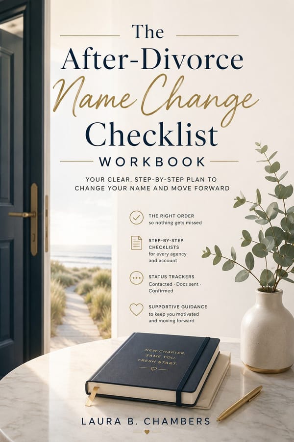 The After-Divorce Name Change Checklist Workbook